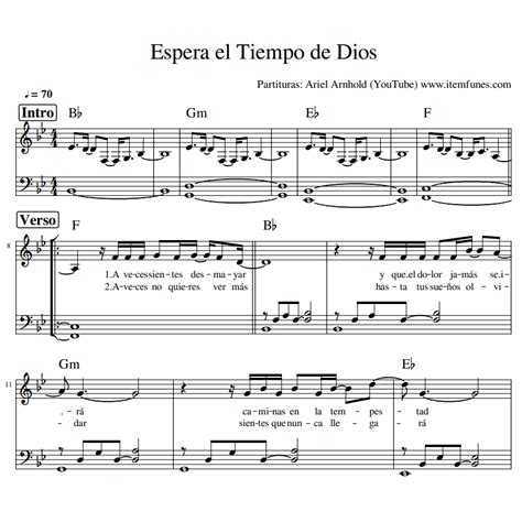 Espera El Tiempo De Dios Isaac Valdez Item Funes Partitura Notas Letra