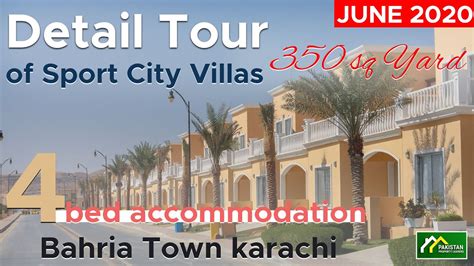 Detail Tour Of Sport City Villas 350 Sq Yard 4 Bed Accommodation Bahria