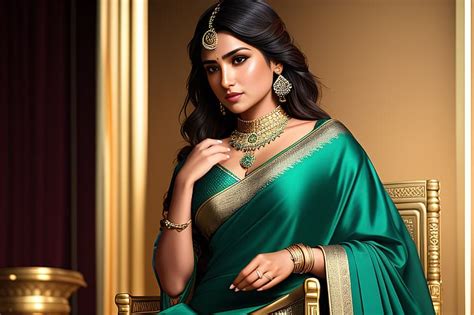 Online Crop HD Wallpaper Women Indian Saree AI Art Wallpaper Flare