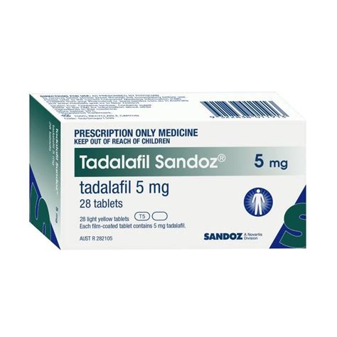 Buy Tadalafil Sandoz 5mg Tablets 28 Tadalafil Online At Chemist