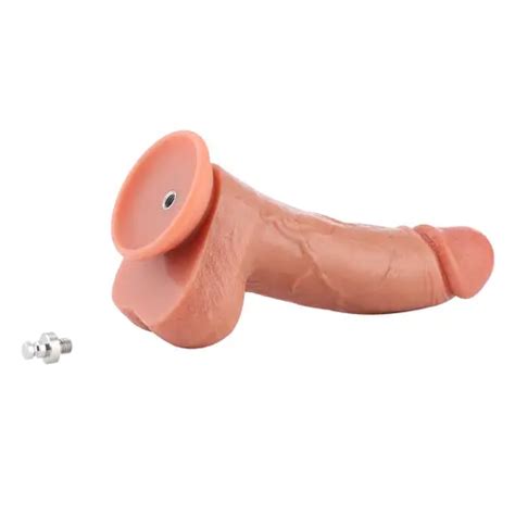 Realistic Dildo KlicLok And Suction Cup 21 CM Beige Hismith