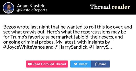 Thread By Klasfeldreports Bezos Wrote Last Night That He Wanted To