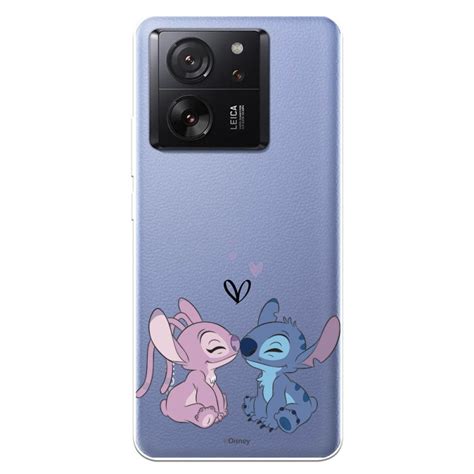 Capa Para Xiaomi 13T Oficial Da Disney Angel Stitch Beijo Lilo Stitch