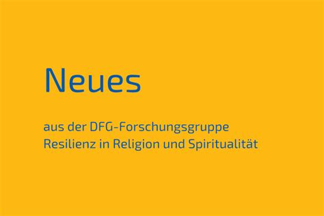 Neues aus dem Resilienzprojekt Evangelisch Theologische Fakultät