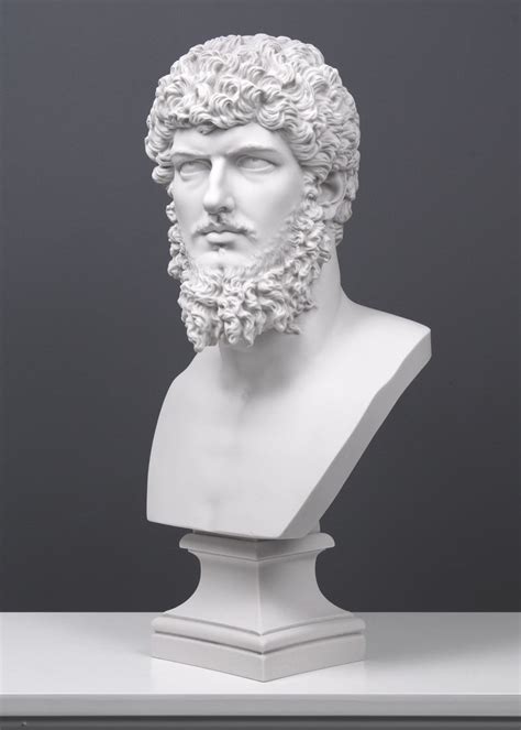 Lucius Verus Bust Sculpture Roman Emperor Large Marble Statue Greek The Ancient Home