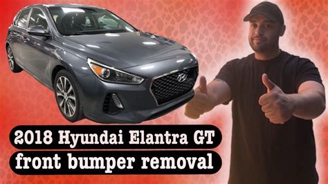 Hyundai Elantra Gt Front Bumper Removal Youtube