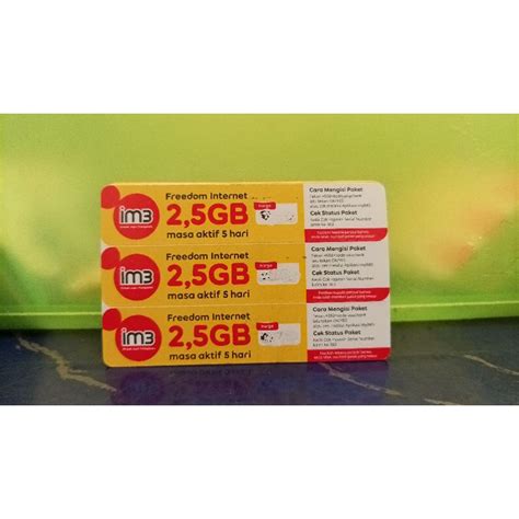 Jual Voucher Indosat 2 5Gb Shopee Indonesia