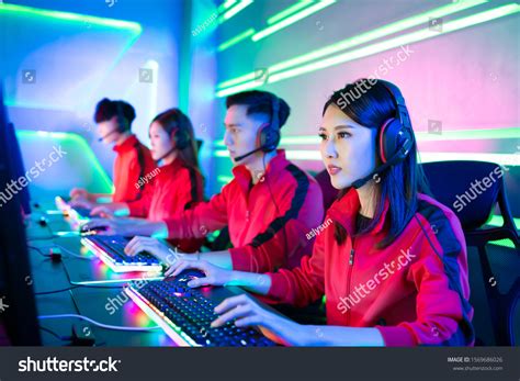 Team Asian Teenage Cyber Sport Gamers Stock Photo 1569686026 Shutterstock