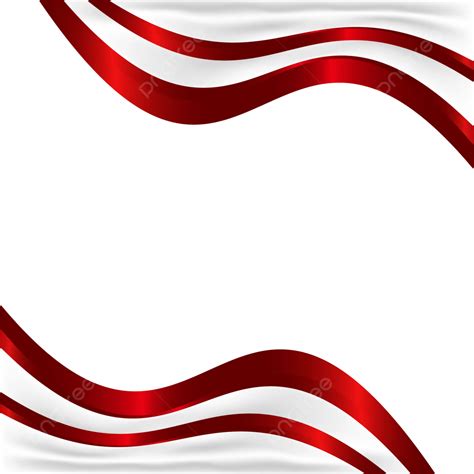 Red And White Wave Background