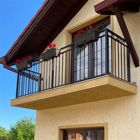 Balustrada Premium Pentru Balcon Model T2 3m X 1m H 1m Vopsire In