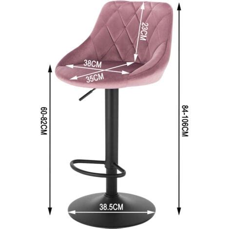 Woltu X Taburete De Bar Con Respaldo Terciopelo Taburetes Alto Cocina