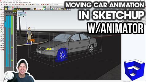 Creating a ROLLING CAR ANIMATION in SketchUp with Turning Wheels ...