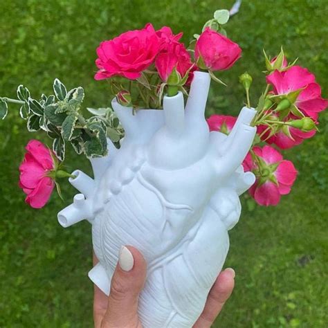 Anatomical Heart Vase Cardiologist Vase Dried Flower Vase Etsy Uk