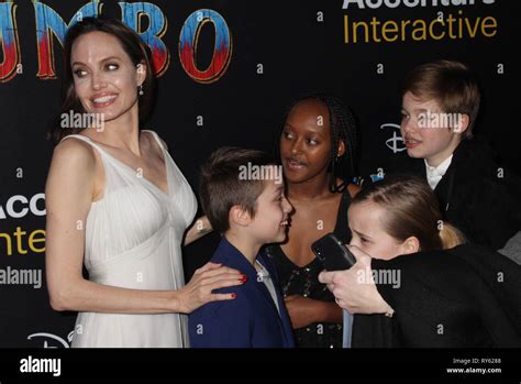 Hollywood California Usa 11th March 2019 Angelina Jolie Knox