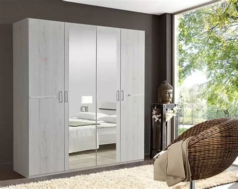 Armoire Portes Anna Chambre Coucher Chene Blanc