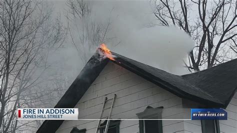 Crews Battle House Fire In Addison Youtube