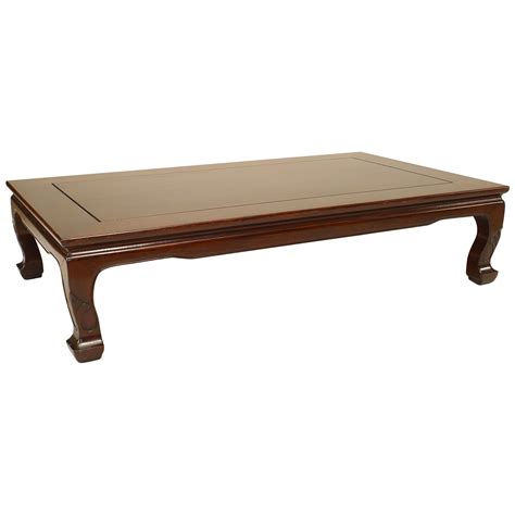 Asian Chinese Style Red Coromandel Drum Coffee Table For Sale at
