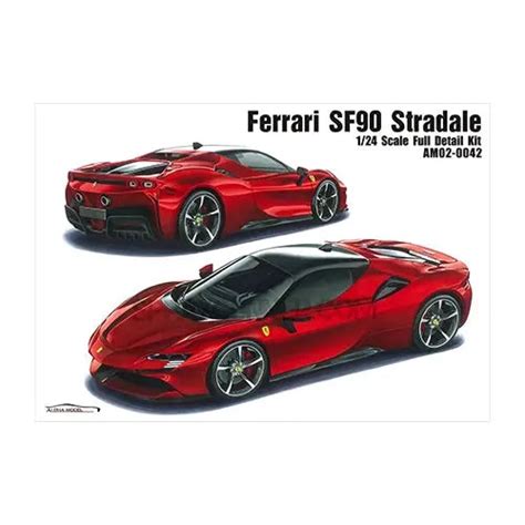 ALPHA MODEL 1/24 Scale Model Car Kit Ferrari SF90 - SprayGunner