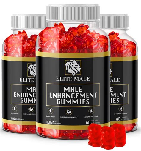 3 Pack Elite Male Gummies Male Enhancement Support Ebay