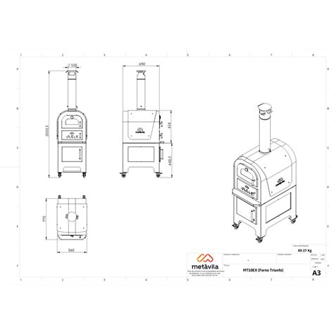 Forno A Lenha Triunfo Garden Grafite Ou Grafite Caramelo A Ferro E