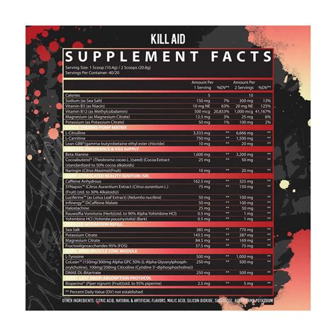 DVST8: Dark Pre-Workout KillAid - Natty Superstore