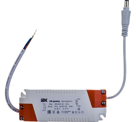 LED-драйвер IEK MG-40-600-01 E для LED светильников 36Вт LDVO0-36-0-E ...