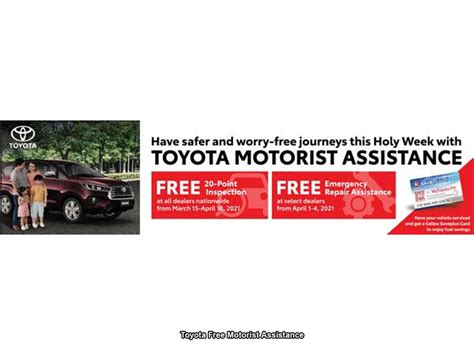 Industry News Toyota Offers Free Motorist Assistance Auto Focus