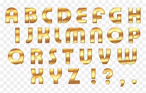 Gold Letters Png Transparent Png Vhv