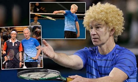 John McEnroe dons '80s wig as he teams up with Kei Nishikori for ...