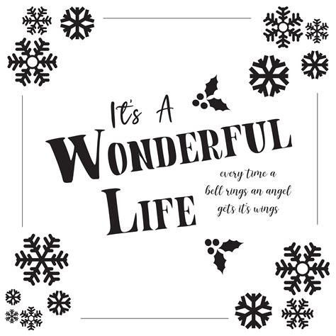 Its A Wonderful Life 7 X 7 Svg And Png Etsy