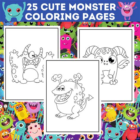 Free Monster Printable Coloring Pages [2025]