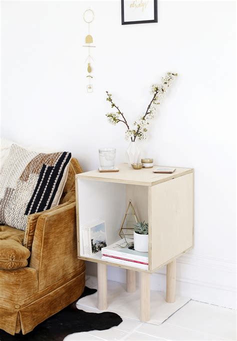 DIY Plywood Side Table - The Merrythought