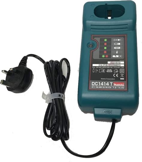 Makita DC1414T 7.2-14.4V Ni-MH Ni-Cd Battery Charger - Cordless Tool ...
