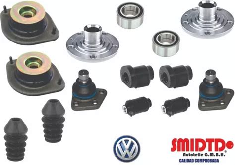 Kit Rotulas Baleros Mazas Bujes Gomas Rebote Vw Caribe 77 86 Meses