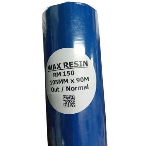 105mm X 90mtr 1 Inch Core Solitaire Wax Resin Ribbon Thermal Transfer Wax Resin Ribbon At Rs