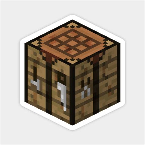 Custom Minecraft Crafting Table Magnet