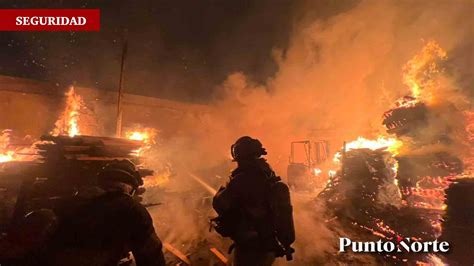 Incendio Consume F Brica De Tarimas En Tijuana Punto Norte