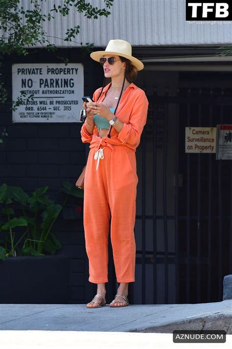 Alessandra Ambrosio Sexy Seen Showcasing Her Hot Tits And Stylish Figure In Malibu Aznude