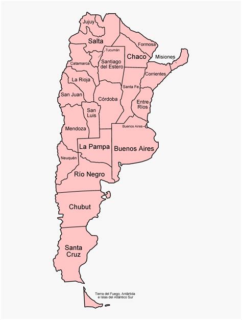 Argentina Provinces Spanish Blank Map Of Argentina Provinces Hd Png