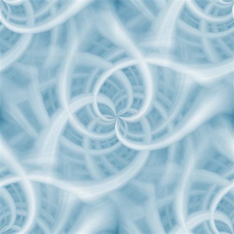 Icy Ornamental Wallpaper in Blue Spectrum Stock Illustration