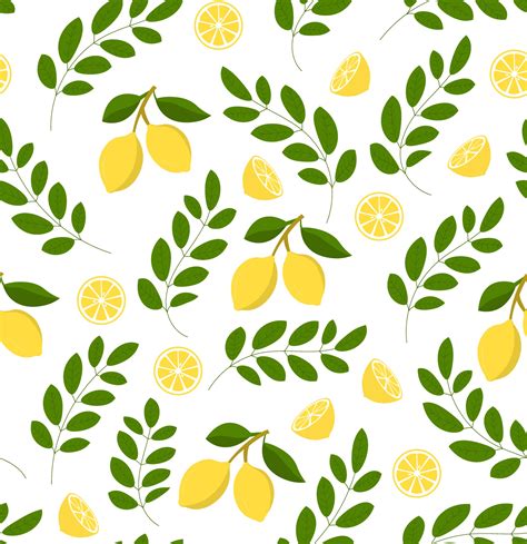 Lemon Pattern Wallpaper