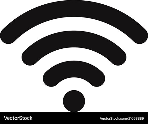 Wifi signal icon wireless symbol connection Vector Image