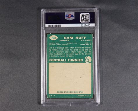 Topps Sam Huff For Sale Online Ebay