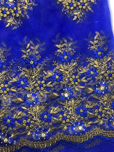 Newest Modern Design French Lace Fabric African Embroidery Tulle Lace