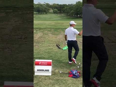 Gary Woodland golf swing on the driving range Valspar Championship 2023 ...