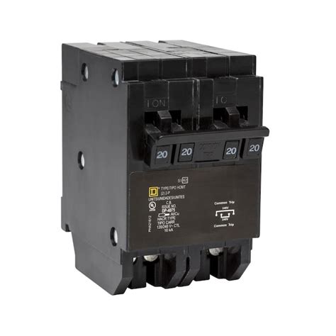 Square D Homeline 20-amp/20-amp 2-Pole Quad Circuit Breaker in the Circuit Breakers department ...