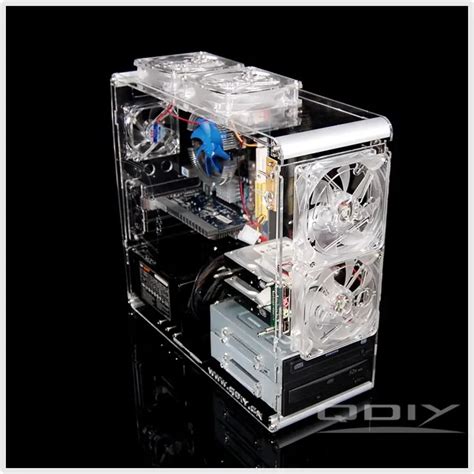 Купить QDIY PC-A006M вертикальный Чистый Прозрачный шасси акриловые ...