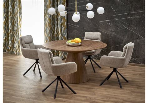 Обідній стіл Halmar Henderson 136x136 см горіх (V-CH-HENDERSON-ST ...