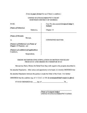 Fillable Online Ganb Uscourts Form In Paper Format For Use If There Is