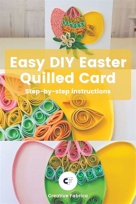 Lets Make An Easy Quilled Easter Card Creative Fabrica In 2021